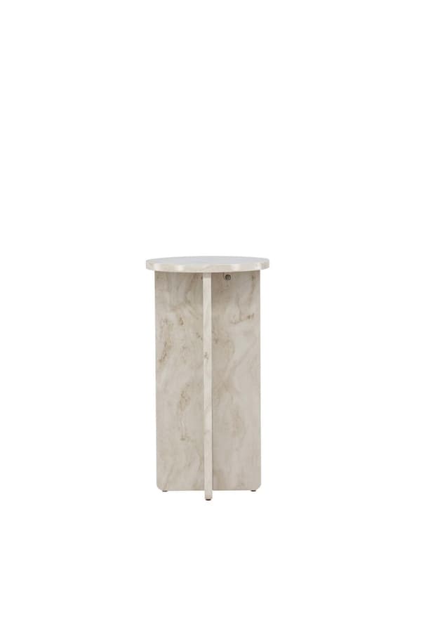 Ålesund sofabord , sidebord Ø40cm beige.