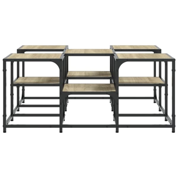 vidaXL sofabord 91x91x40 cm konstrueret træ sonoma-eg