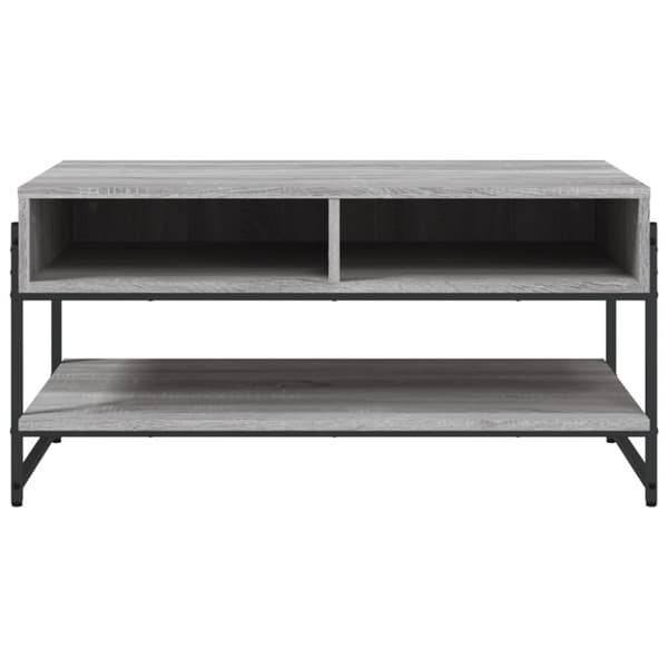 vidaXL Sohvapöytä harmaa Sonoma 90x50x45 cm tekninen puu