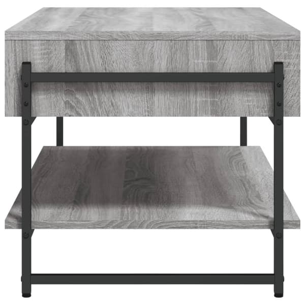 vidaXL Sohvapöytä harmaa Sonoma 90x50x45 cm tekninen puu