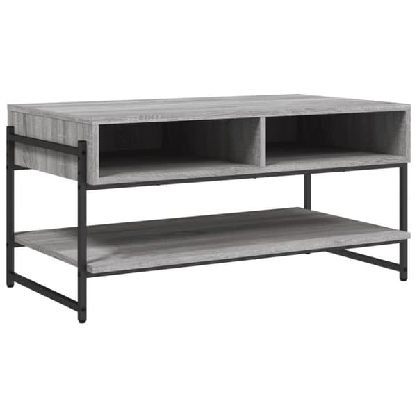 vidaXL Sohvapöytä harmaa Sonoma 90x50x45 cm tekninen puu