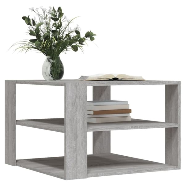 vidaXL Salongbord grå sonoma 59,5x59,5x40 cm konstruert tre