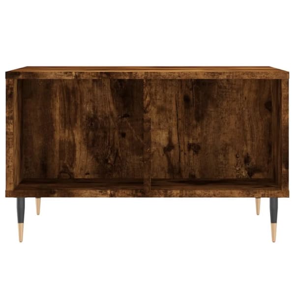 Soffbord rökfärgad ek 60x50x36,5 cm konstruerat trä