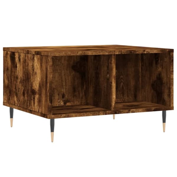Soffbord rökfärgad ek 60x50x36,5 cm konstruerat trä