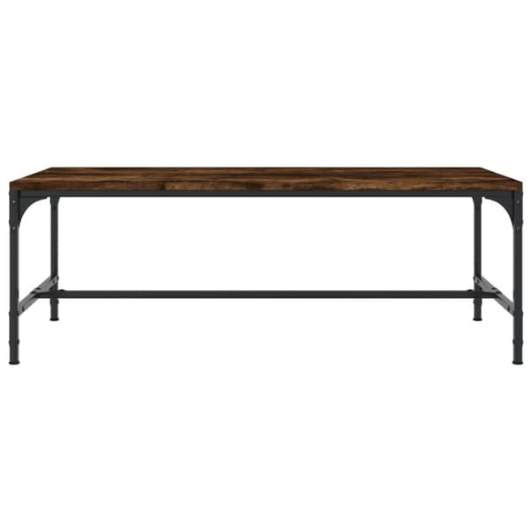 Soffbord rökfärgad ek 100x50x35 cm konstruerat trä