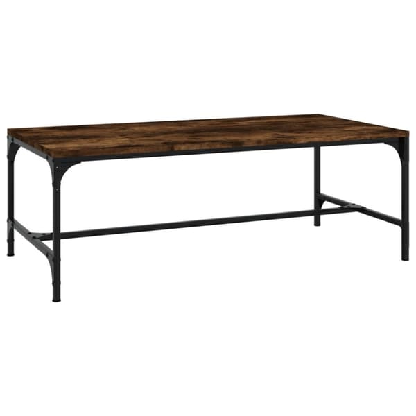 Soffbord rökfärgad ek 100x50x35 cm konstruerat trä