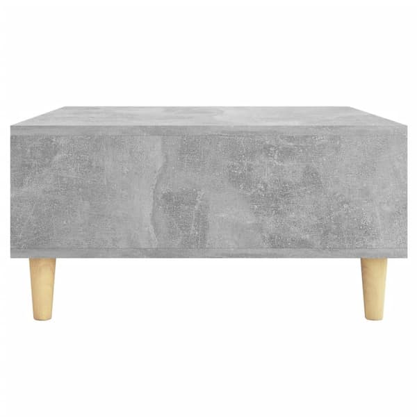 Sohvapöytä betoninharmaa 60x60x30 cm lastulevy