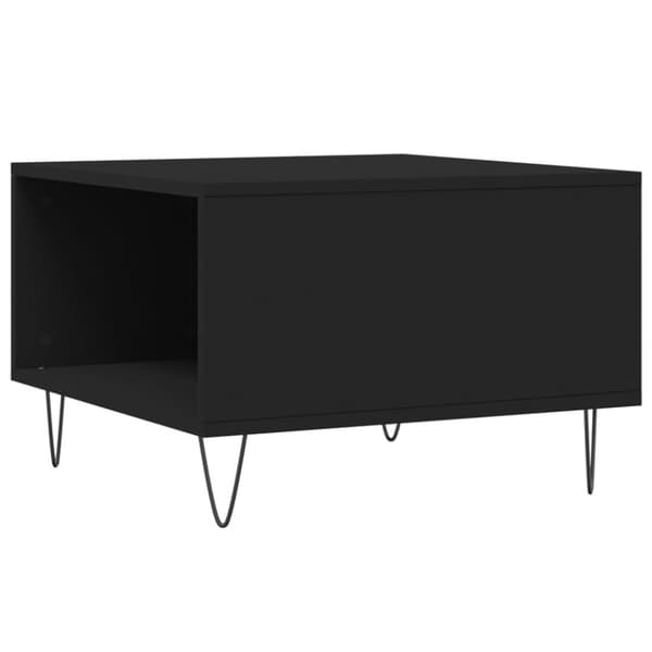 Soffbord svart 55x55x36,5 cm konstruerat trä