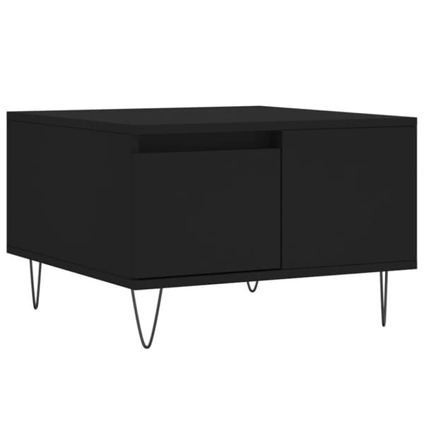 Soffbord svart 55x55x36,5 cm konstruerat trä