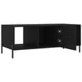 Miniatyrbillede 6 af 10: sofabord 102x50x40 cm konstrueret træ sort