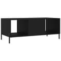 Miniatyrbillede 8 af 10: sofabord 102x50x40 cm konstrueret træ sort