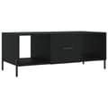 Miniatyrbillede 2 af 10: sofabord 102x50x40 cm konstrueret træ sort