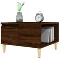 Miniatyrbillede 4 af 10: sofabord 55x55x36,5 cm konstrueret træ brun egetræsfarve