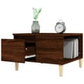 Miniatyrbillede 5 af 10: sofabord 55x55x36,5 cm konstrueret træ brun egetræsfarve