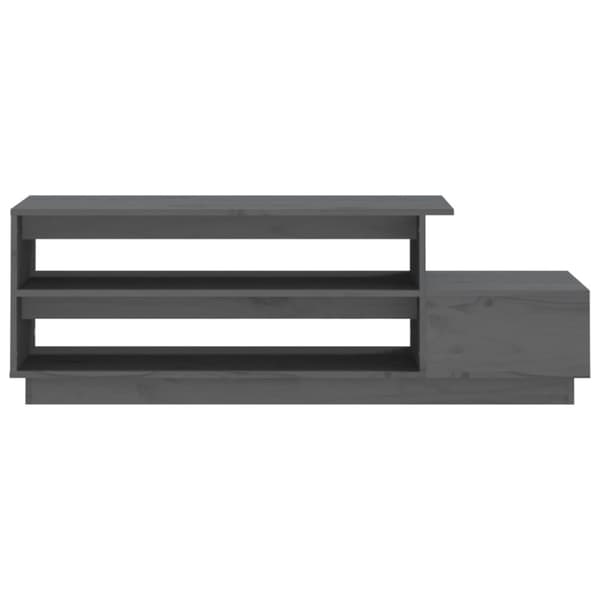 Sohvapöytä harmaa 120x50x40,5 cm täysi mänty