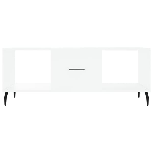 Soffbord vit 102x50x40 cm konstruerat trä