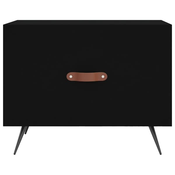 sofaborde 2 stk. 50x50x40 cm konstrueret træ sort