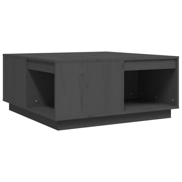 Sohvapöytä harmaa 80x81x36,5 cm täysi mänty