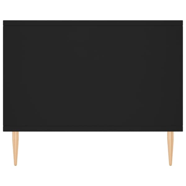 Soffbord svart 90x50x40 cm konstruerat trä