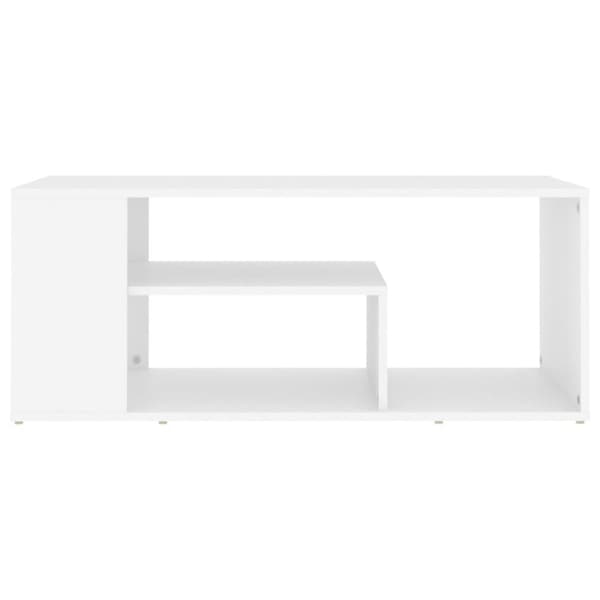 Soffbord vit 100x50x40 cm konstruerat trä