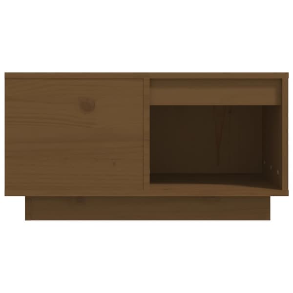 Soffbord honungsbrun 60x61x32,5 cm massiv furu