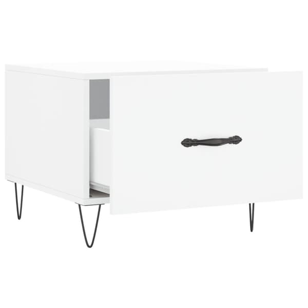 Soffbord svart 50x50x40 cm konstruerat trä