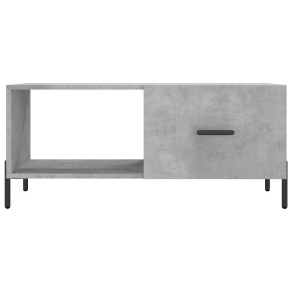 Soffbord betonggrå 90x50x40 cm konstruerat trä