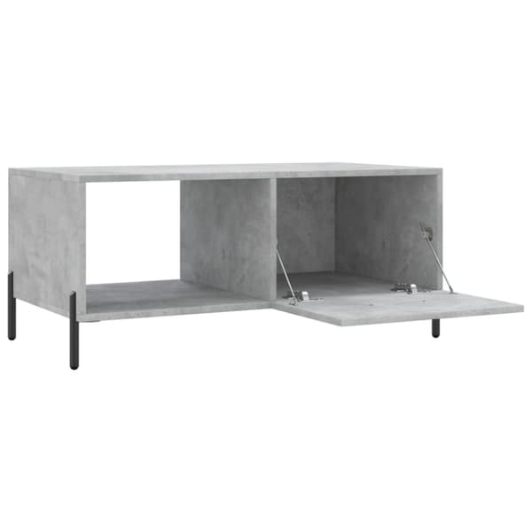 Soffbord betonggrå 90x50x40 cm konstruerat trä