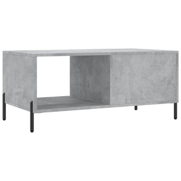 Soffbord betonggrå 90x50x40 cm konstruerat trä