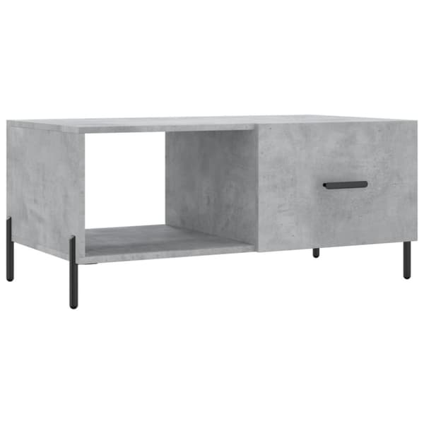 Soffbord betonggrå 90x50x40 cm konstruerat trä