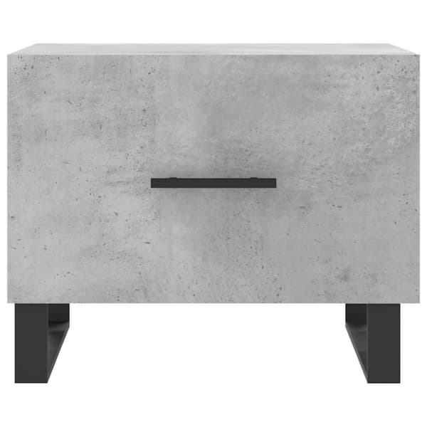 sofabord 50x50x40 cm konstrueret træ betongrå