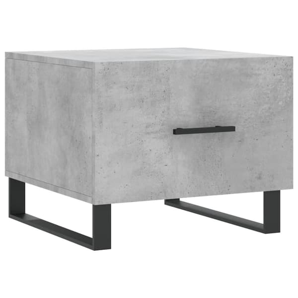 sofabord 50x50x40 cm konstrueret træ betongrå