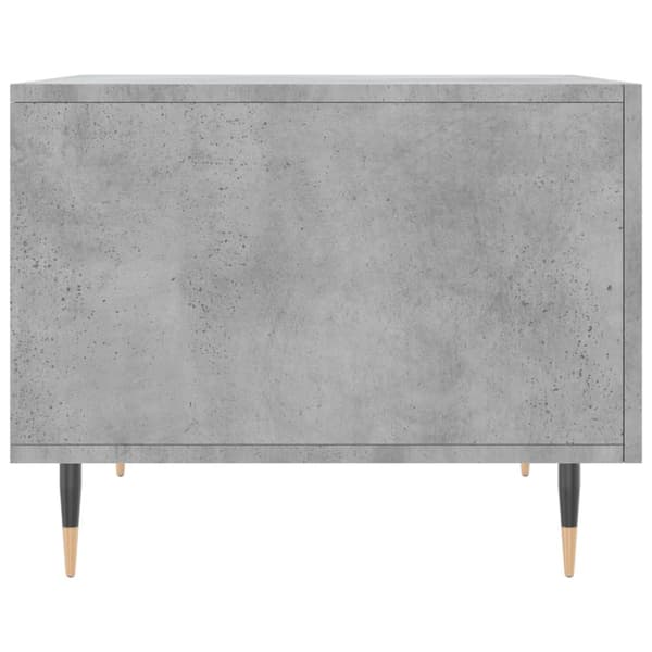 Soffbord betonggrå 50x50x40 cm konstruerat trä