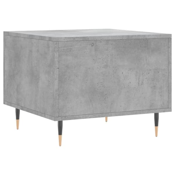 Soffbord betonggrå 50x50x40 cm konstruerat trä