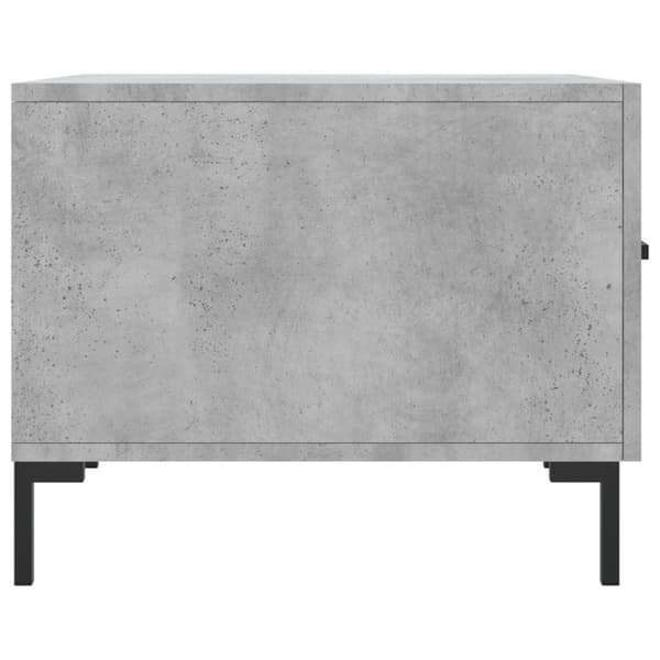 Soffbord betonggrå 50x50x40 cm konstruerat trä