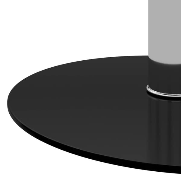 sofabord 40 cm hærdet glas sort