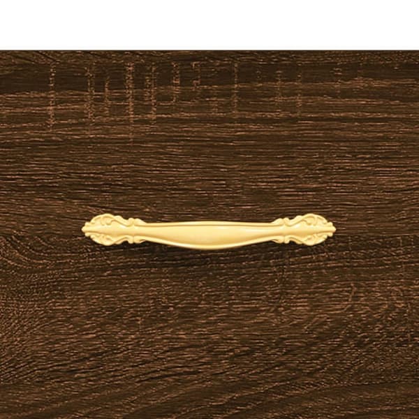 sofaborde 2 stk. 50x50x40 cm konstrueret træ brun egetræsfarve