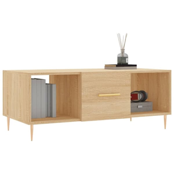 Soffbord sonoma-ek 102x50x40 cm konstruerat trä