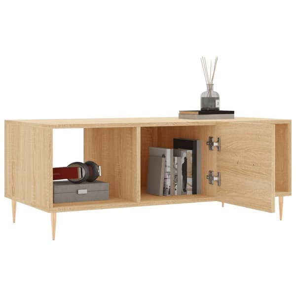 Soffbord sonoma-ek 102x50x40 cm konstruerat trä