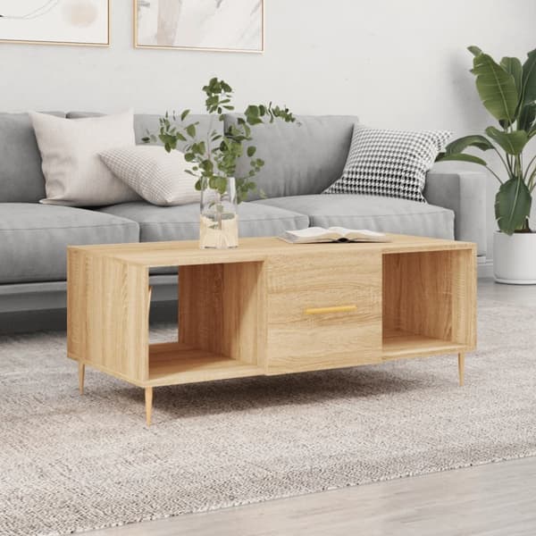 Soffbord sonoma-ek 102x50x40 cm konstruerat trä