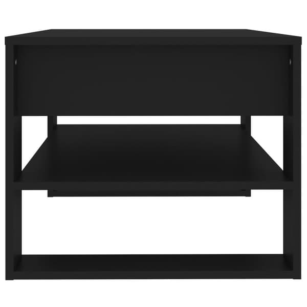 Soffbord svart 102x55x45 cm konstruerat trä