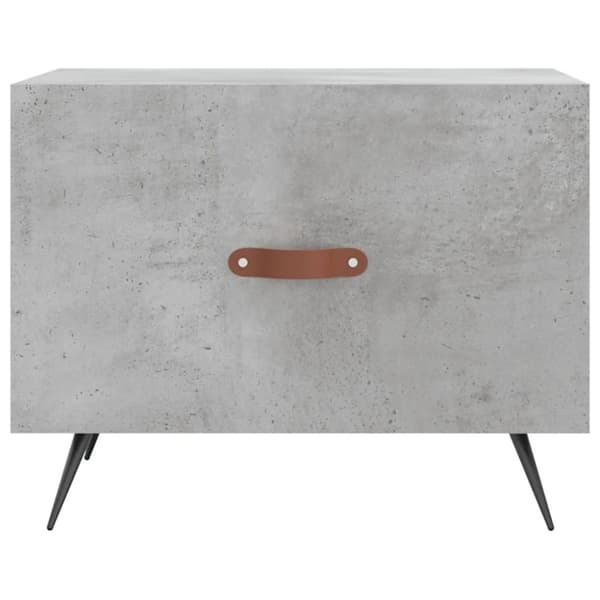 Soffbord betonggrå 50x50x40 cm konstruerat trä