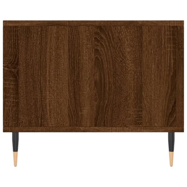 Soffbord brun ek 90x50x40 cm konstruerat trä