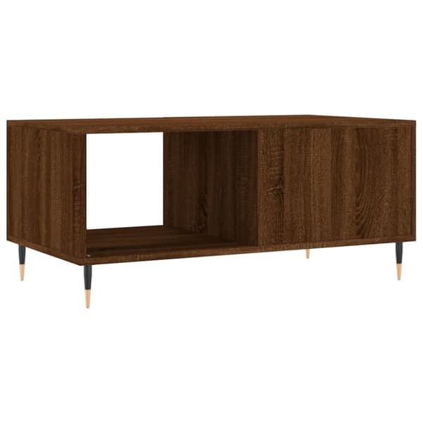 Soffbord brun ek 90x50x40 cm konstruerat trä