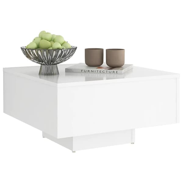 Soffbord vit 60x60x31,5 cm konstruerat trä