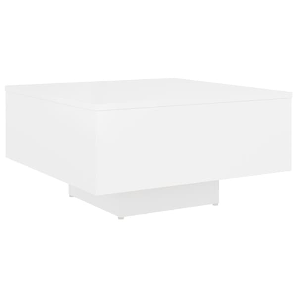 Soffbord vit 60x60x31,5 cm konstruerat trä