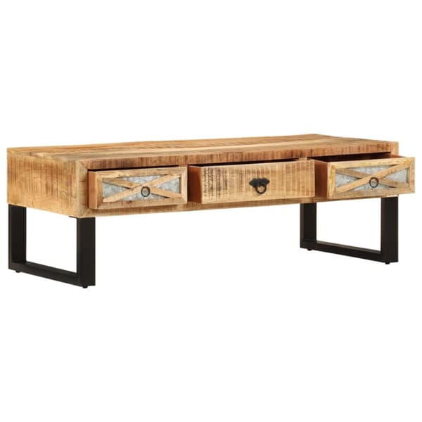 Soffbord 110x50x38 cm massivt mangoträ