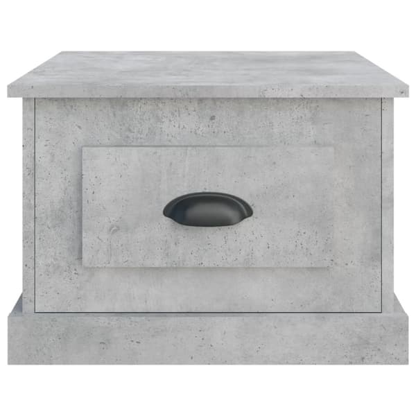 Soffbord betonggrå 50x50x35 cm konstruerat trä
