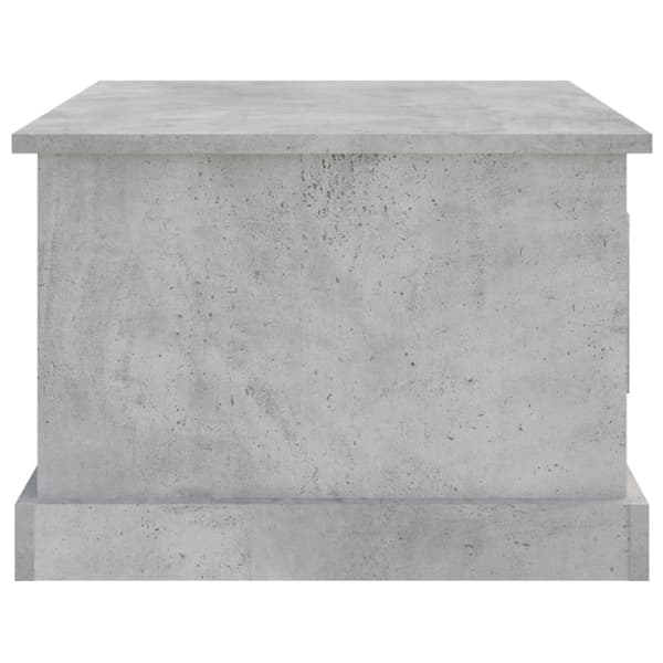 Soffbord betonggrå 50x50x35 cm konstruerat trä