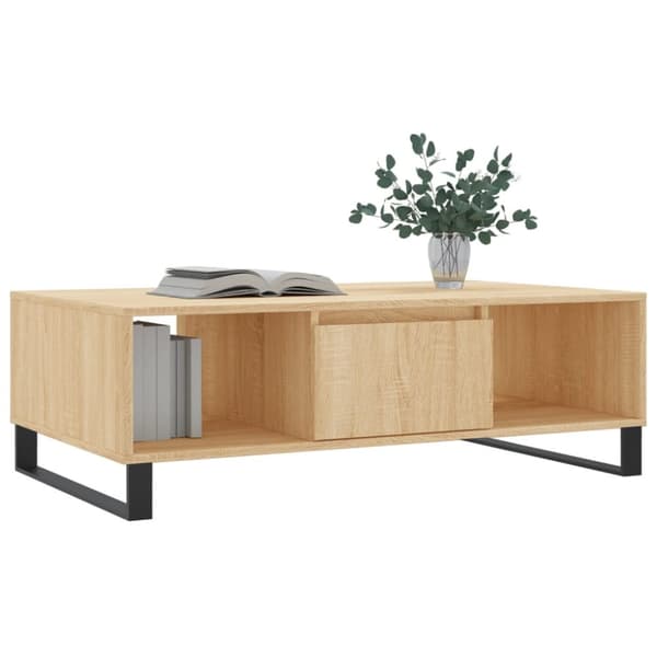 Soffbord sonoma-ek 104x60x35 cm konstruerat trä